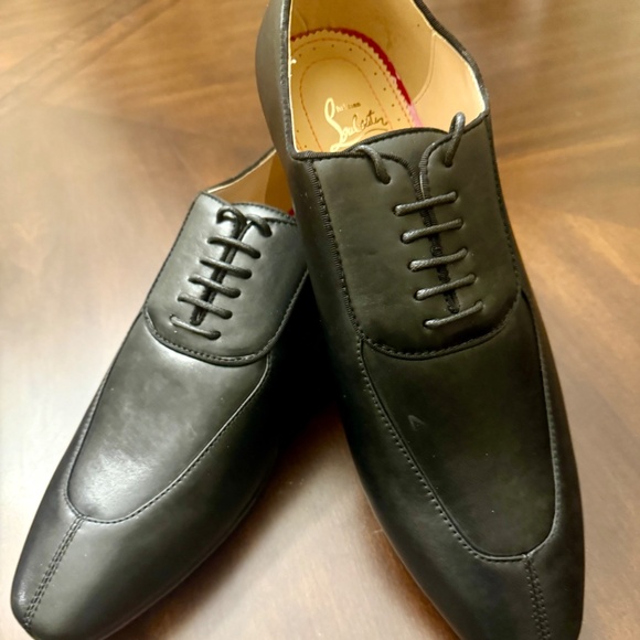 NEW/AUTHENTIC - Christian Louboutin Luxury Men’s Black Leather Dress Shoes main image 6